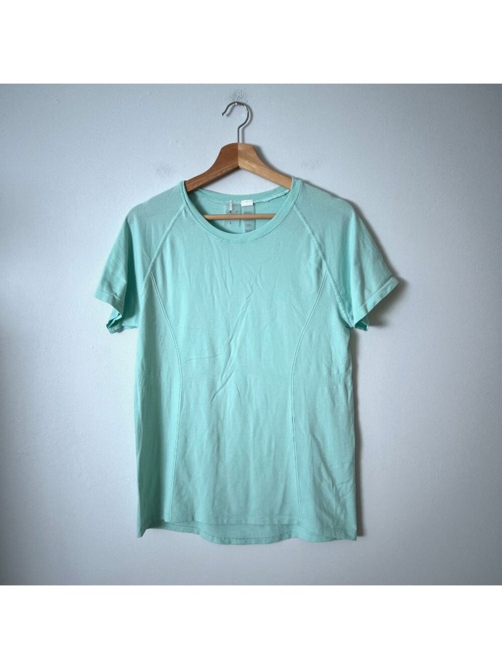 CALIA by Carrie Underwood Seamless Short Sleeve T-Shirt Green Women's Size L